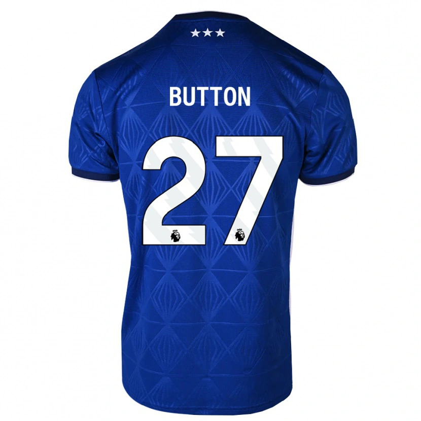 Danxen Kvinnor David Button #27 Mellanblå Vit Röd Hemmatröja Matchtröjor 2026/27 Tröjor T-Tröja