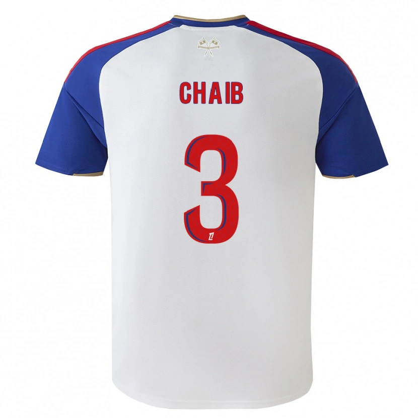 Danxen Kvinnor Yacine Chaib #3 Kungligt Blå Röd Vit Hemmatröja Matchtröjor 2026/27 Tröjor T-Tröja