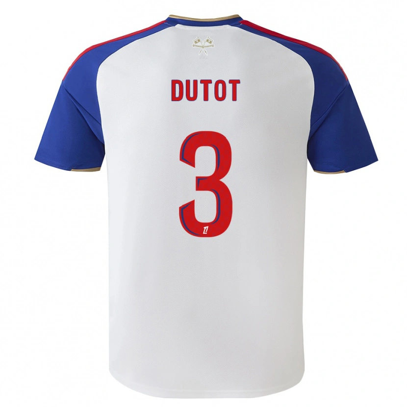 Danxen Kvinnor Timothée Dutot #3 Kungligt Blå Röd Vit Hemmatröja Matchtröjor 2026/27 Tröjor T-Tröja