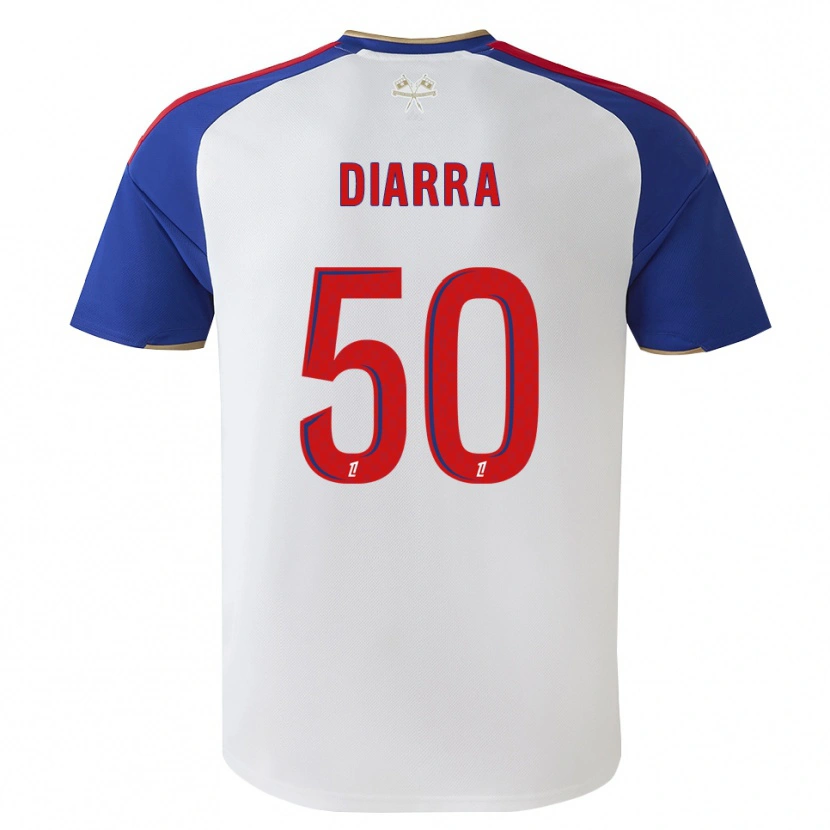 Danxen Kvinnor Lassine Diarra #50 Kungligt Blå Röd Vit Hemmatröja Matchtröjor 2026/27 Tröjor T-Tröja
