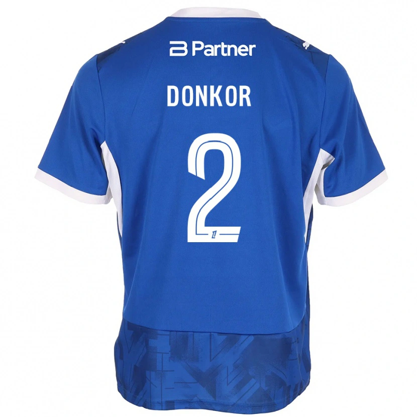 Danxen Kvinnor Noah Donkor #2 Mellanblå Vit Hemmatröja Matchtröjor 2026/27 Tröjor T-Tröja