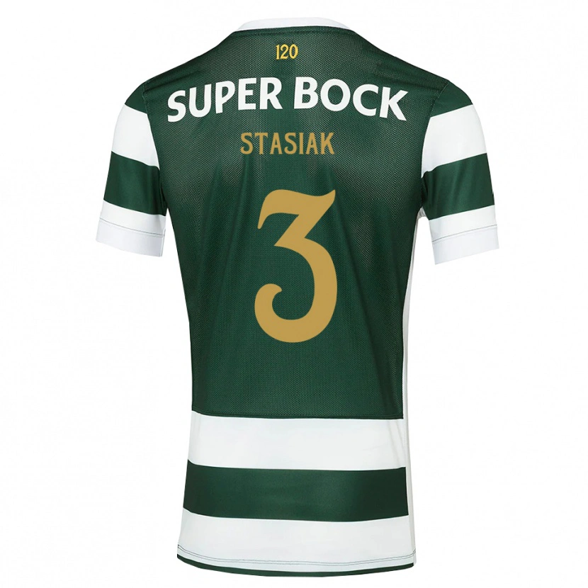Danxen Kvinnor Jakub Stasiak #3 Mörk Skiffergrå Vit Hemmatröja Matchtröjor 2026/27 Tröjor T-Tröja