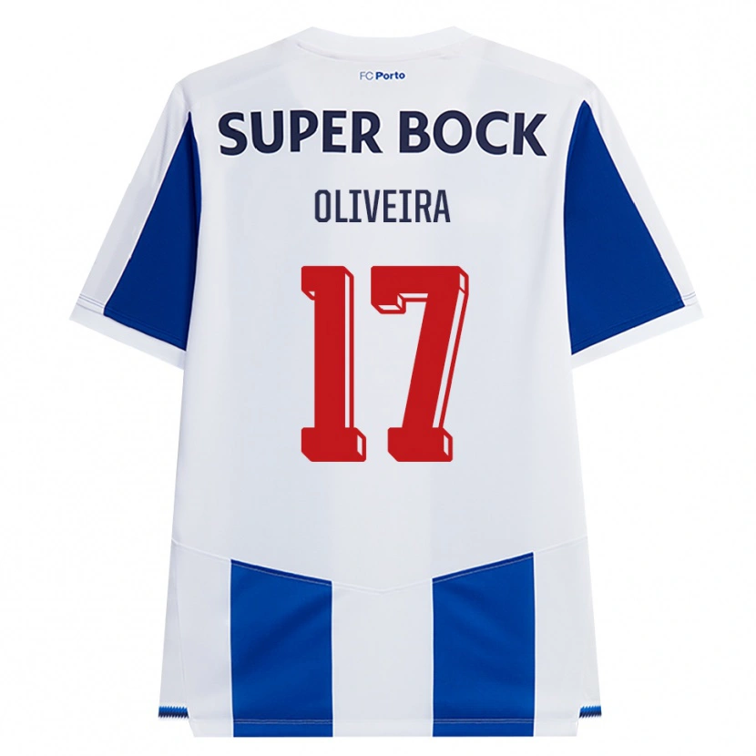 Danxen Kvinnor Rodrigo Oliveira #17 Blå Vit Röd Hemmatröja Matchtröjor 2026/27 Tröjor T-Tröja