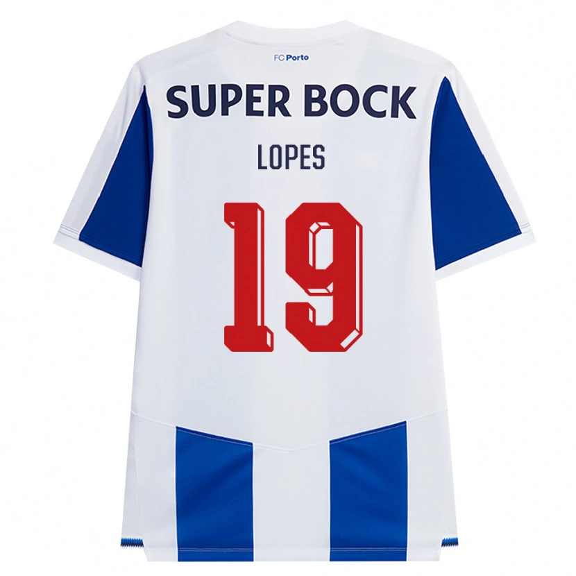 Danxen Kvinnor Joao Lopes #19 Blå Vit Röd Hemmatröja Matchtröjor 2026/27 Tröjor T-Tröja