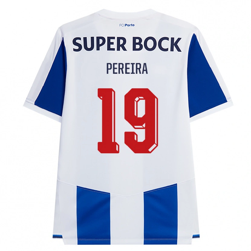 Danxen Kvinnor João Pereira #19 Blå Vit Röd Hemmatröja Matchtröjor 2026/27 Tröjor T-Tröja