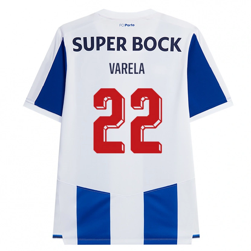 Danxen Kvinnor Alan Varela #22 Blå Vit Röd Hemmatröja Matchtröjor 2026/27 Tröjor T-Tröja