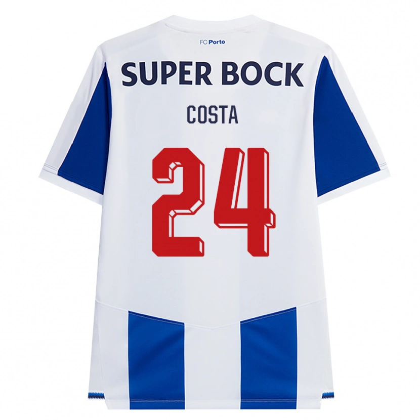 Danxen Kvinnor João Costa #24 Blå Vit Röd Hemmatröja Matchtröjor 2026/27 Tröjor T-Tröja