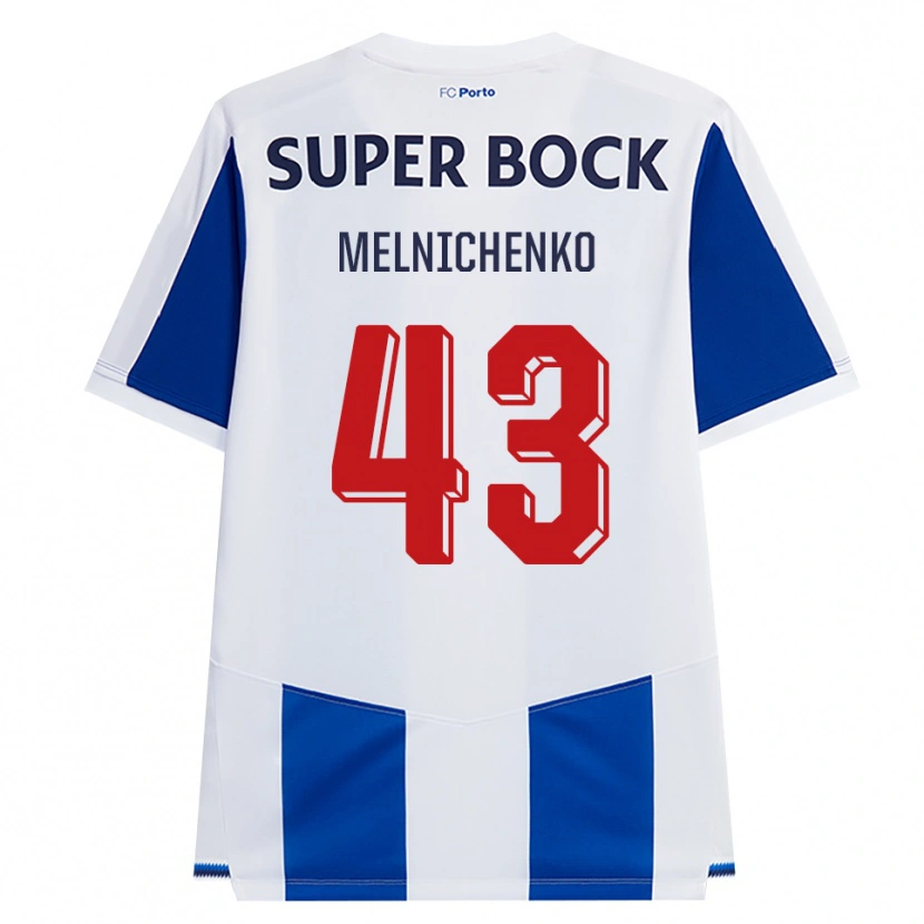 Danxen Kvinnor Trofim Melnichenko #43 Blå Vit Röd Hemmatröja Matchtröjor 2026/27 Tröjor T-Tröja