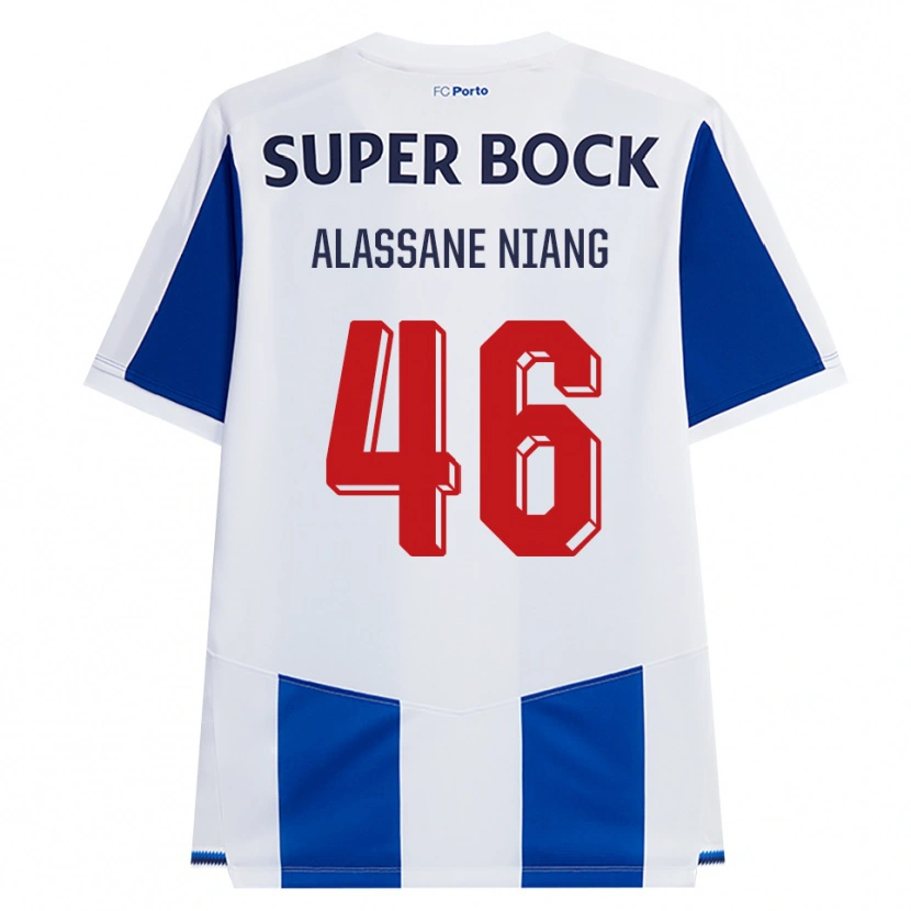 Danxen Kvinnor Mame Alassane Niang #46 Blå Vit Röd Hemmatröja Matchtröjor 2026/27 Tröjor T-Tröja