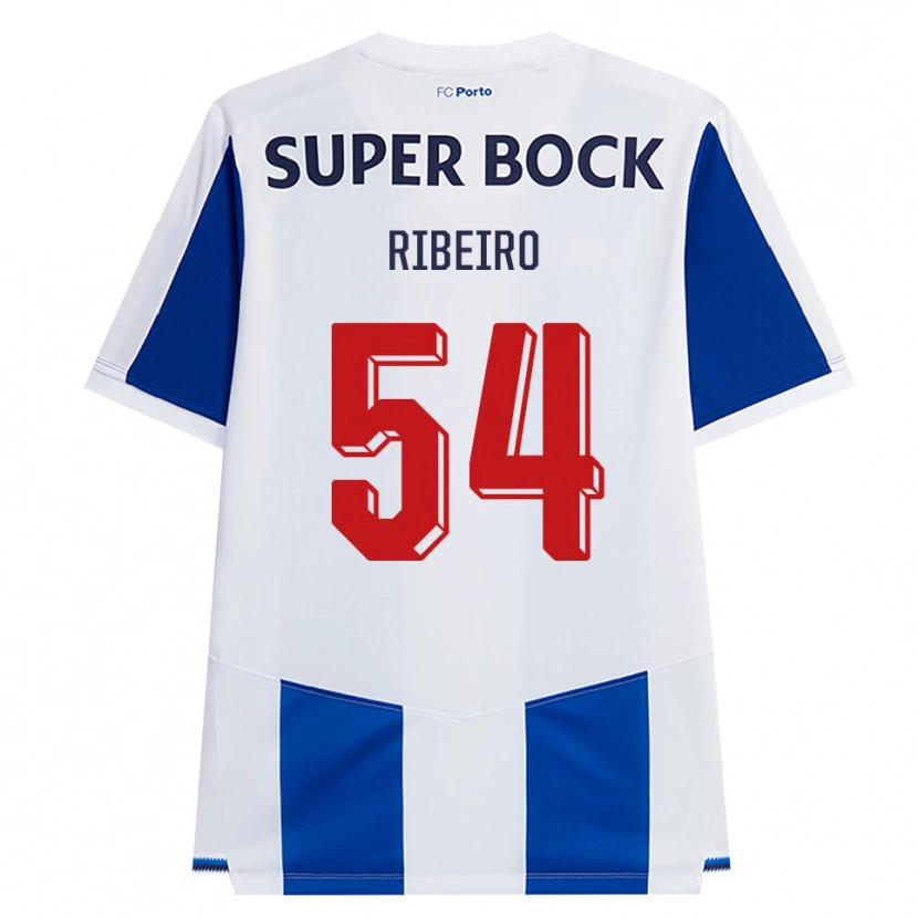 Danxen Kvinnor António Ribeiro #54 Blå Vit Röd Hemmatröja Matchtröjor 2026/27 Tröjor T-Tröja