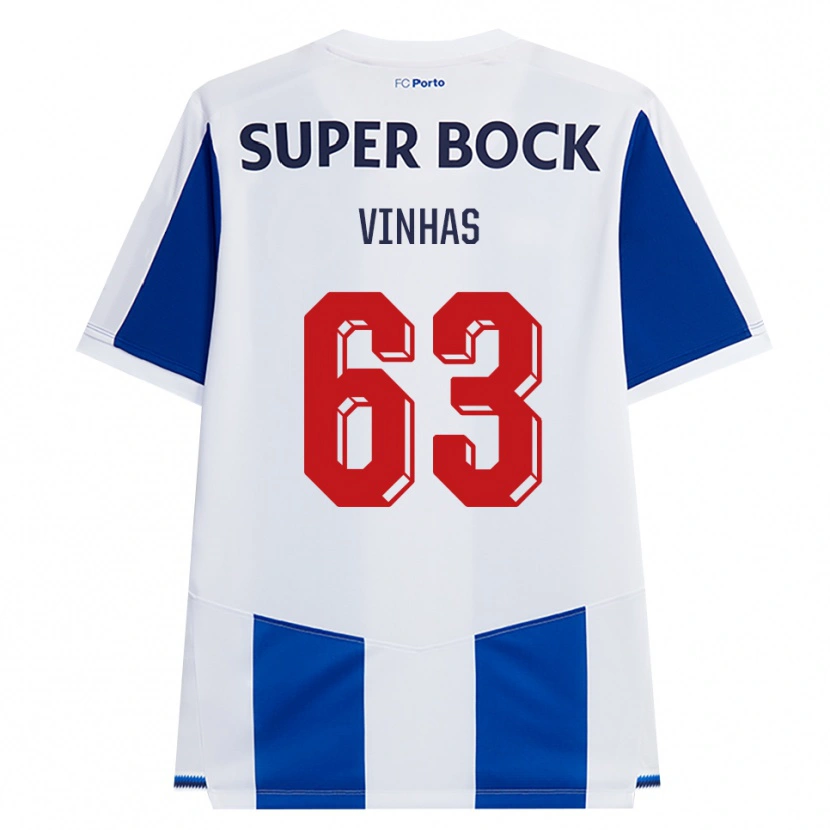Danxen Kvinnor David Vinhas #63 Blå Vit Röd Hemmatröja Matchtröjor 2026/27 Tröjor T-Tröja
