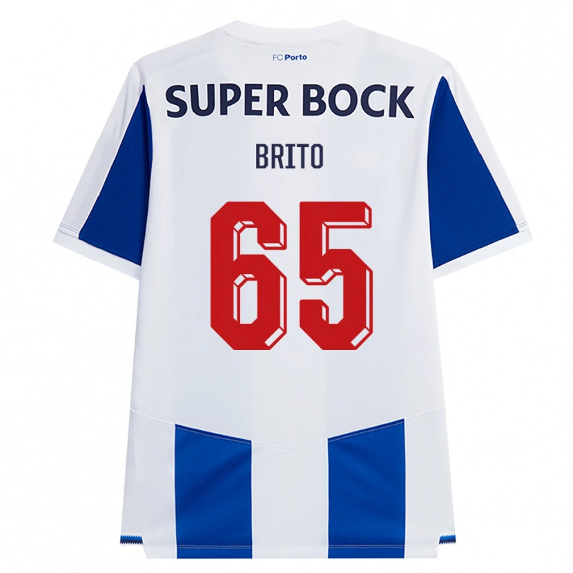 Danxen Kvinnor João Brito #65 Blå Vit Röd Hemmatröja Matchtröjor 2026/27 Tröjor T-Tröja