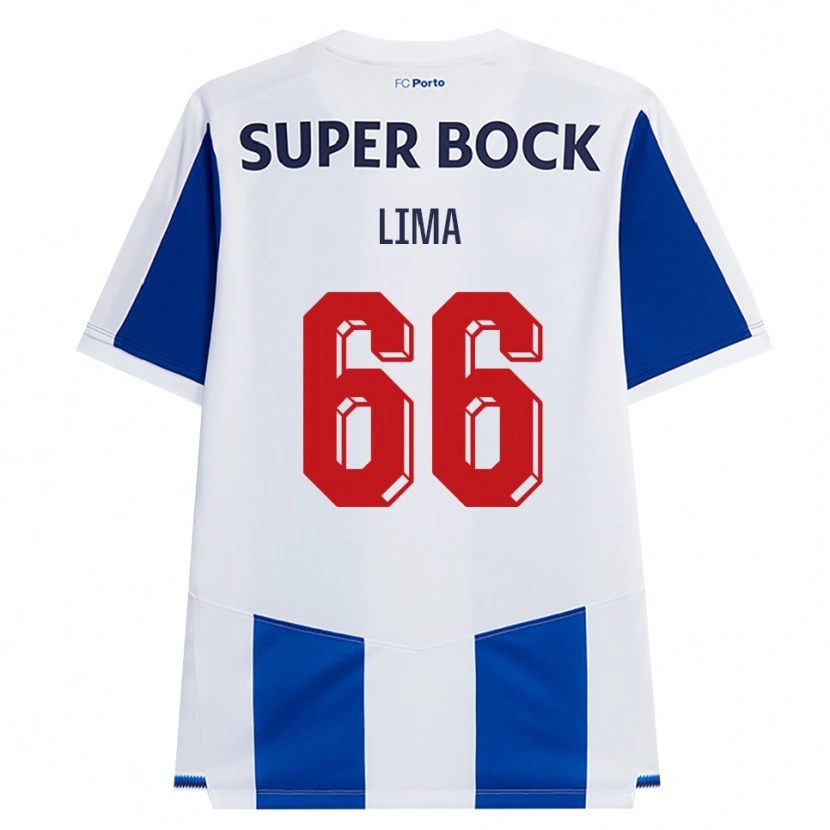 Danxen Kvinnor Bernardo Lima #66 Blå Vit Röd Hemmatröja Matchtröjor 2026/27 Tröjor T-Tröja