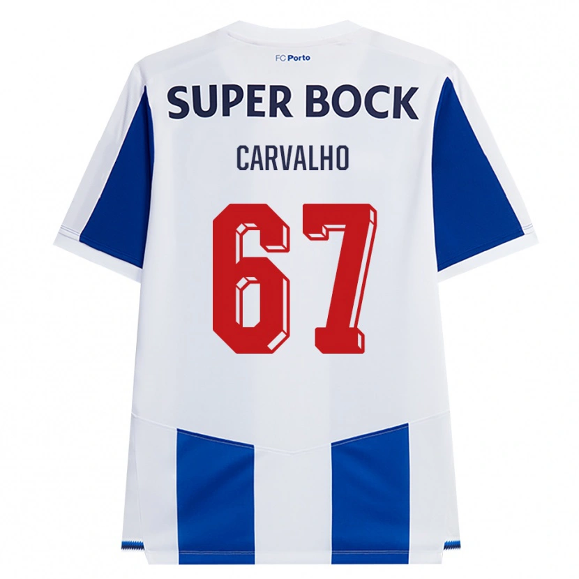 Danxen Kvinnor Guilherme Carvalho #67 Blå Vit Röd Hemmatröja Matchtröjor 2026/27 Tröjor T-Tröja