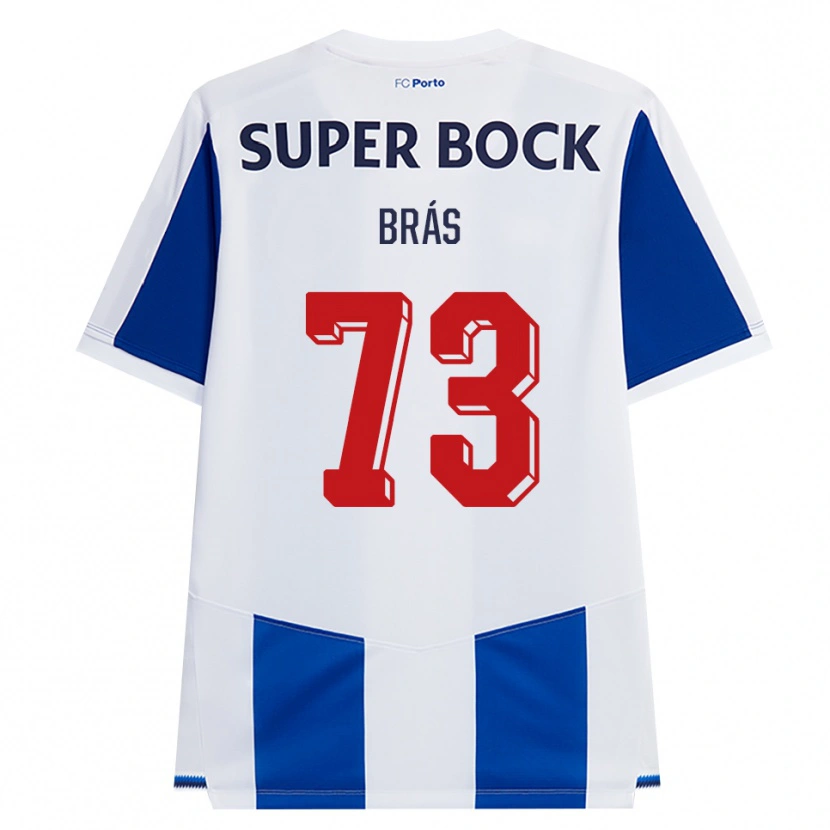 Danxen Kvinnor Gabriel Brás #73 Blå Vit Röd Hemmatröja Matchtröjor 2026/27 Tröjor T-Tröja