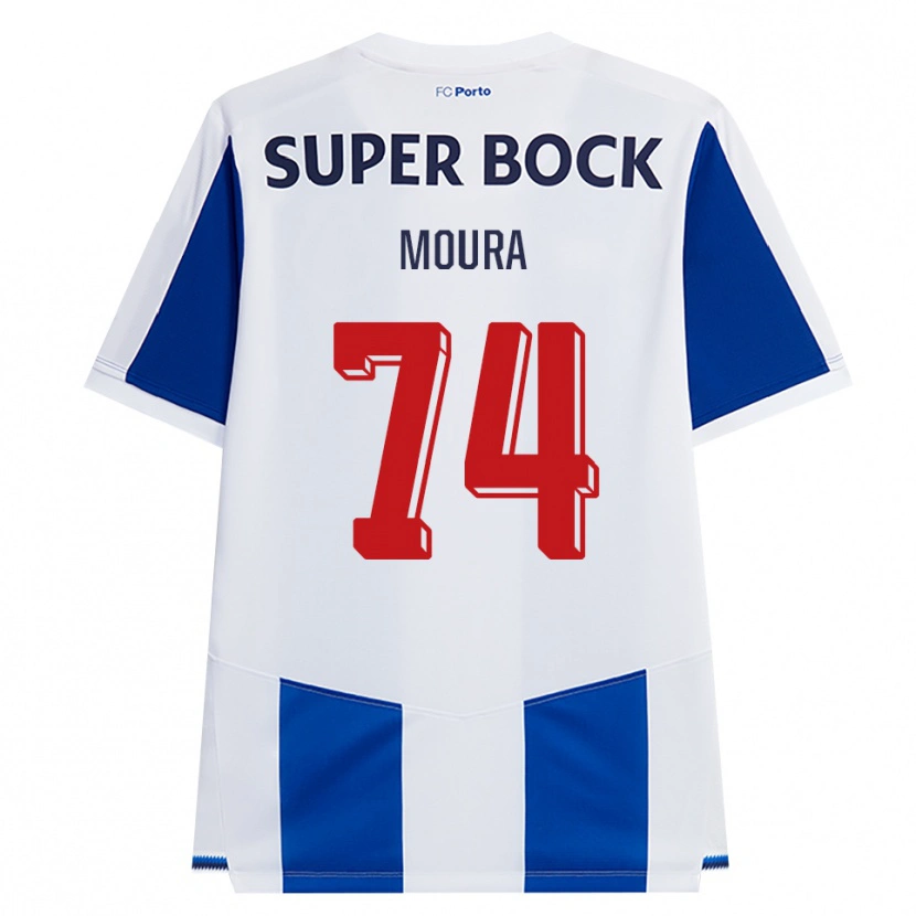 Danxen Kvinnor Francisco Moura #74 Blå Vit Röd Hemmatröja Matchtröjor 2026/27 Tröjor T-Tröja