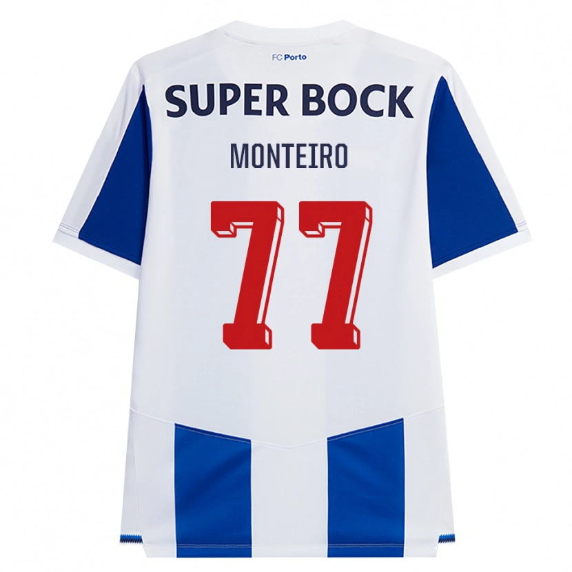 Danxen Kvinnor Rui Monteiro #77 Blå Vit Röd Hemmatröja Matchtröjor 2026/27 Tröjor T-Tröja