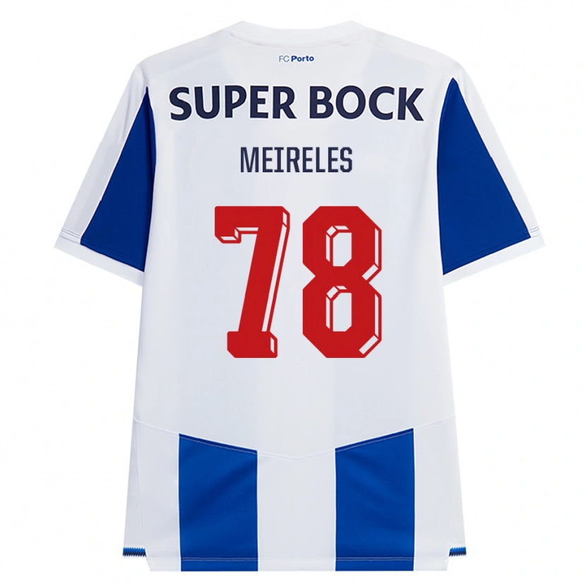 Danxen Kvinnor Jorge Meireles #78 Blå Vit Röd Hemmatröja Matchtröjor 2026/27 Tröjor T-Tröja