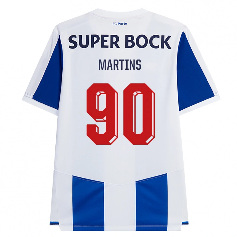 Danxen Kvinnor Gil Martins #90 Blå Vit Röd Hemmatröja Matchtröjor 2026/27 Tröjor T-Tröja