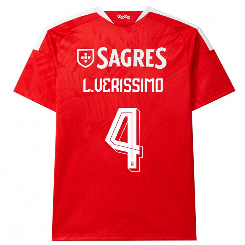 Danxen Kvinnor Lucas Verissimo #4 Röd Vit Gul Hemmatröja Matchtröjor 2026/27 Tröjor T-Tröja