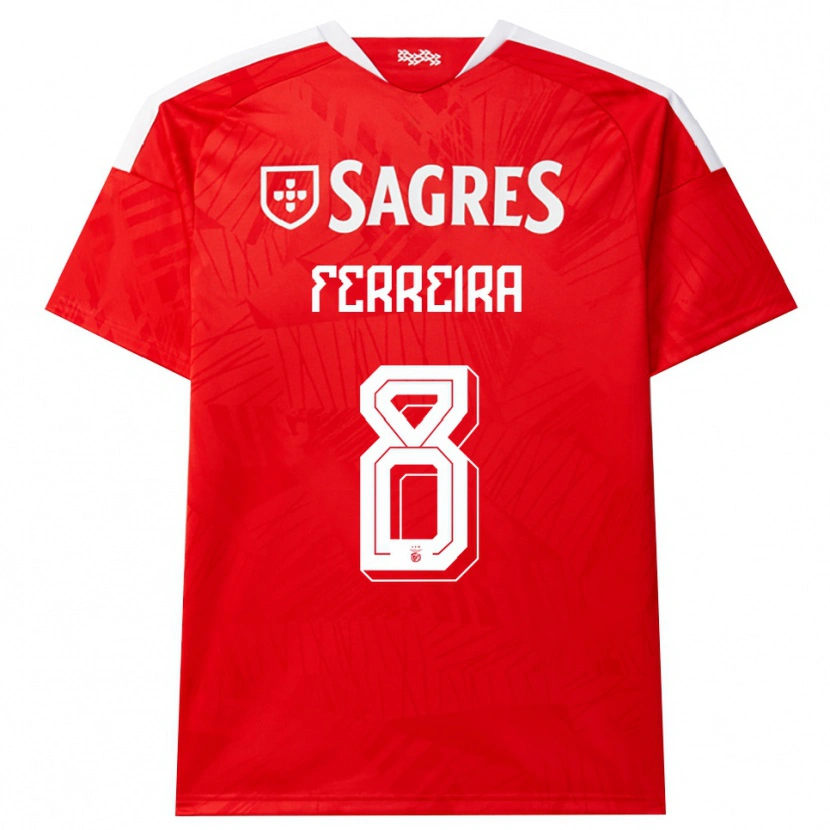 Danxen Kvinnor Isaac Ferreira #8 Röd Vit Gul Hemmatröja Matchtröjor 2026/27 Tröjor T-Tröja