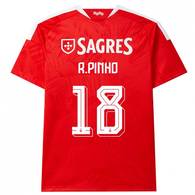 Danxen Kvinnor Rodrigo Pinho #18 Röd Vit Gul Hemmatröja Matchtröjor 2026/27 Tröjor T-Tröja