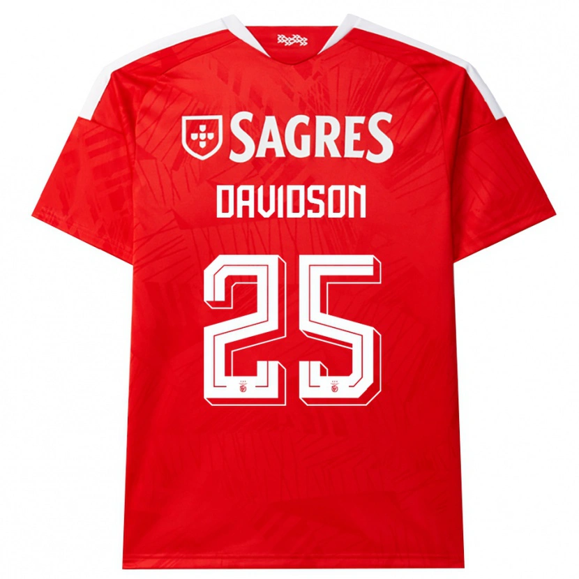 Danxen Kvinnor Chandra Davidson #25 Röd Vit Gul Hemmatröja Matchtröjor 2026/27 Tröjor T-Tröja