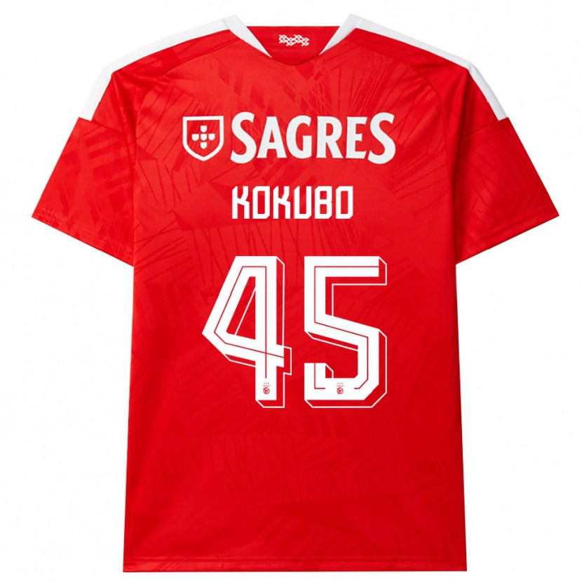 Danxen Kvinnor Leo Kokubo #45 Röd Vit Gul Hemmatröja Matchtröjor 2026/27 Tröjor T-Tröja