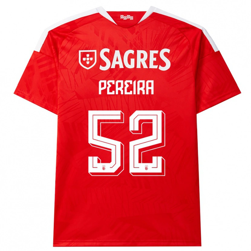 Danxen Kvinnor Henrique Pereira #52 Röd Vit Gul Hemmatröja Matchtröjor 2026/27 Tröjor T-Tröja