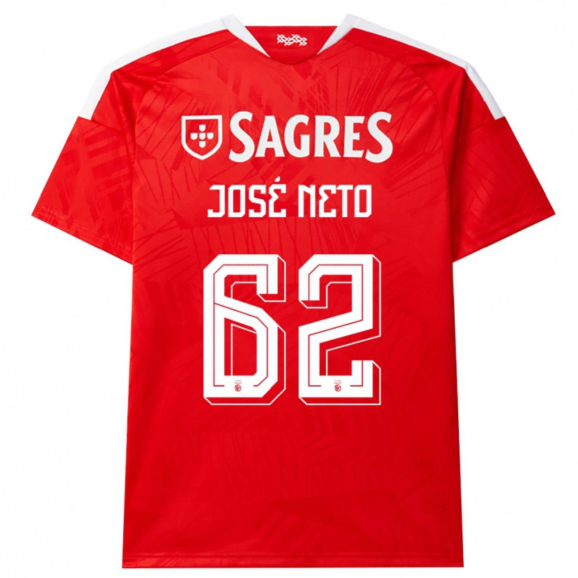 Danxen Kvinnor José Neto #62 Röd Vit Gul Hemmatröja Matchtröjor 2026/27 Tröjor T-Tröja