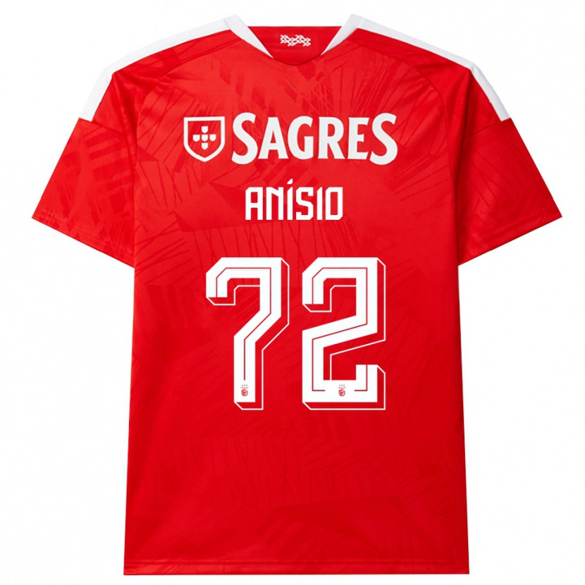 Danxen Kvinnor Anísio Cabral #72 Röd Vit Gul Hemmatröja Matchtröjor 2026/27 Tröjor T-Tröja