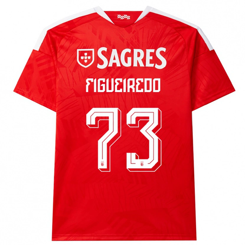 Danxen Kvinnor Miguel Figueiredo #73 Röd Vit Gul Hemmatröja Matchtröjor 2026/27 Tröjor T-Tröja