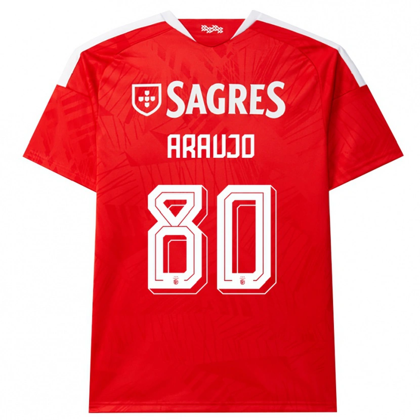 Danxen Kvinnor Lais Araujo #80 Röd Vit Gul Hemmatröja Matchtröjor 2026/27 Tröjor T-Tröja