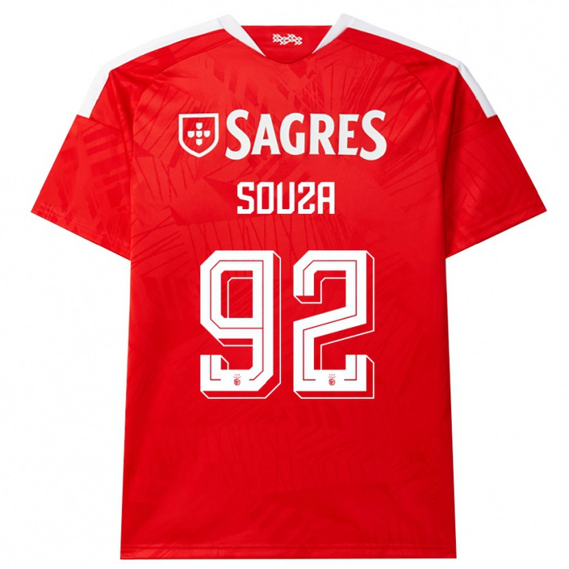 Danxen Kvinnor Pedro Souza #92 Röd Vit Gul Hemmatröja Matchtröjor 2026/27 Tröjor T-Tröja