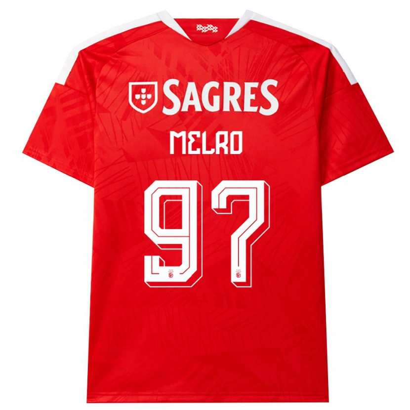 Danxen Kvinnor José Melro #97 Röd Vit Gul Hemmatröja Matchtröjor 2026/27 Tröjor T-Tröja