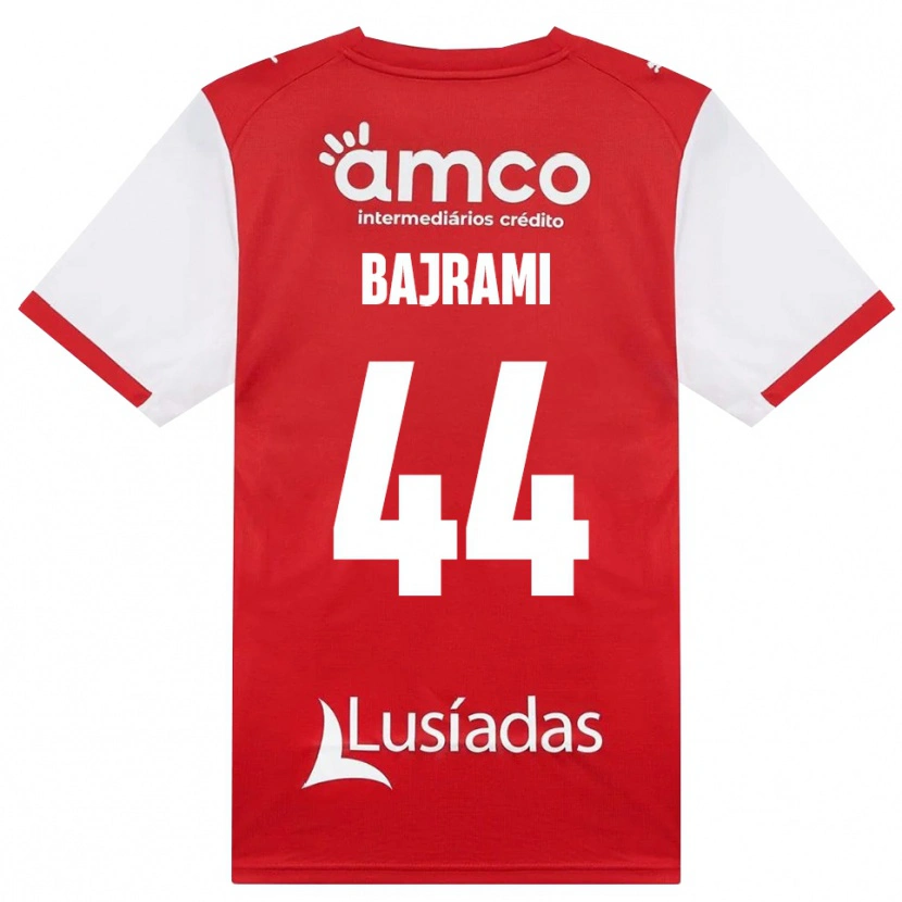 Danxen Kvinnor Adrian Bajrami #44 Vit Röd Svart Hemmatröja Matchtröjor 2026/27 Tröjor T-Tröja