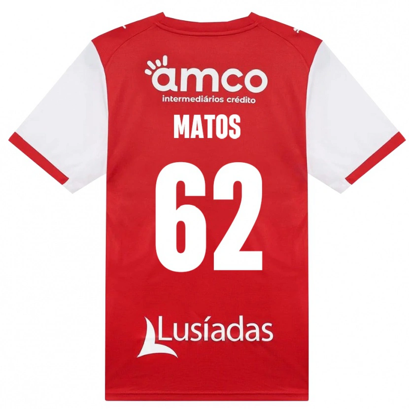 Danxen Kvinnor Nuno Matos #62 Vit Röd Svart Hemmatröja Matchtröjor 2026/27 Tröjor T-Tröja