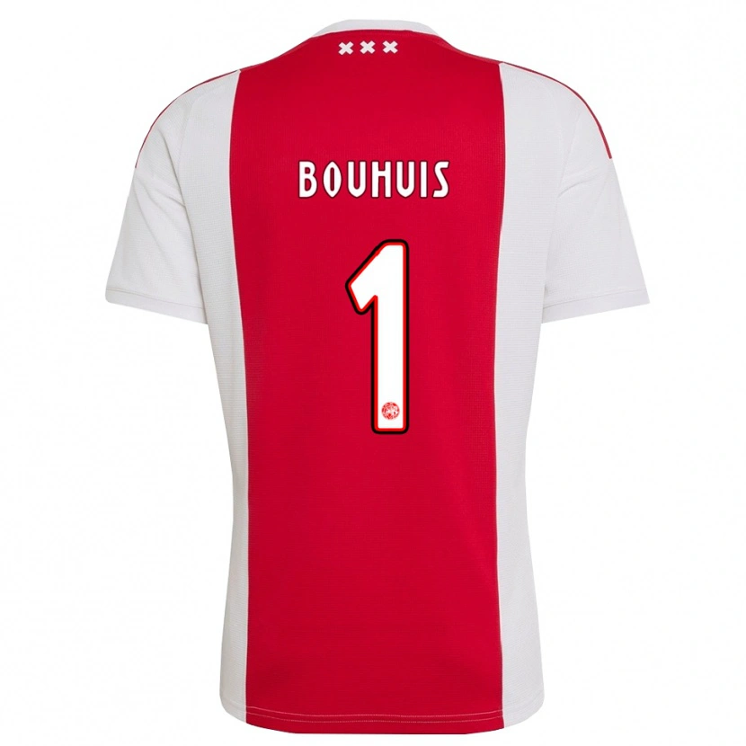 Danxen Kvinnor Jens Bouhuis #1 Röd Vit Gul Hemmatröja Matchtröjor 2026/27 Tröjor T-Tröja