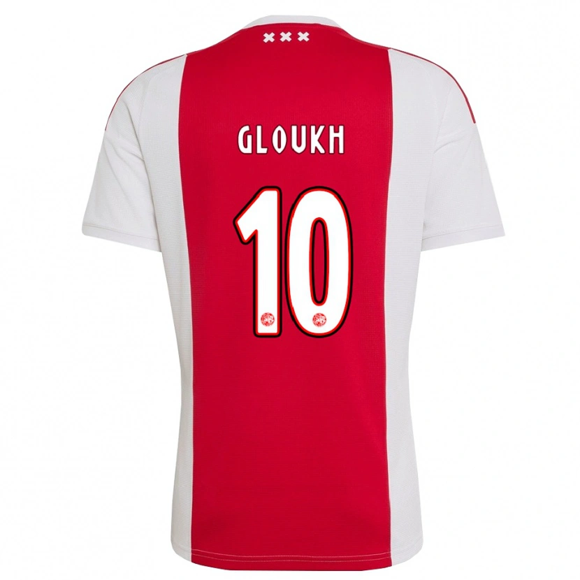 Danxen Kvinnor Oscar Gloukh #10 Röd Vit Gul Hemmatröja Matchtröjor 2026/27 Tröjor T-Tröja