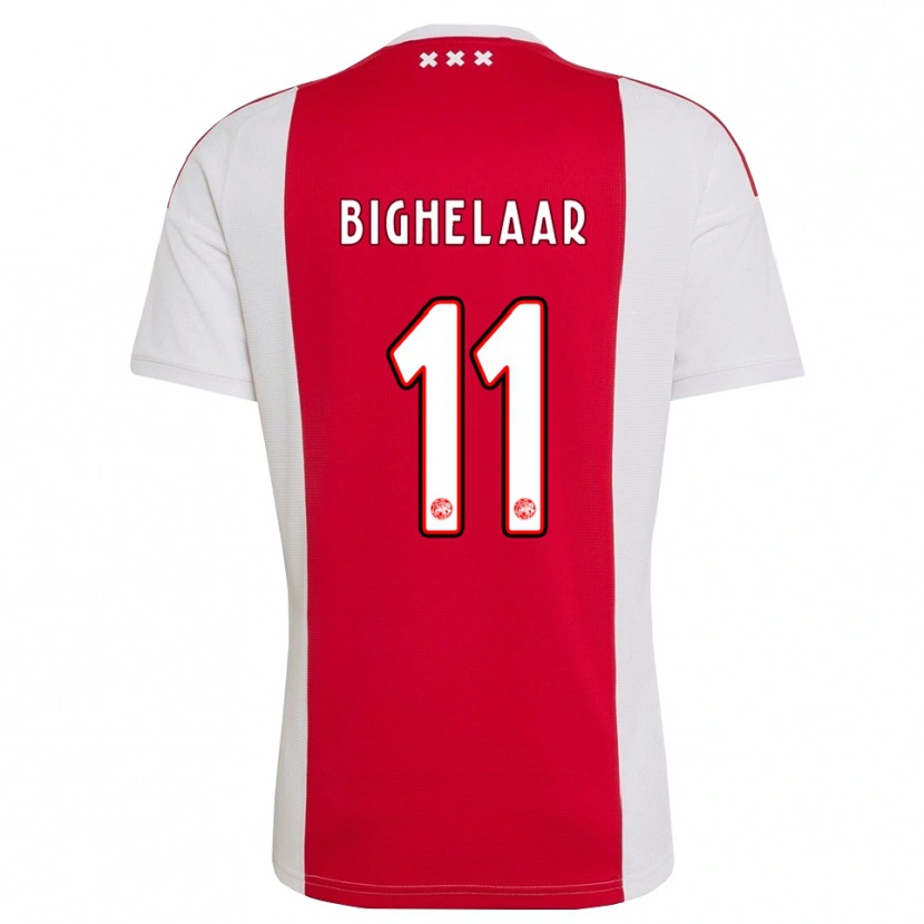 Danxen Kvinnor Marjolijn Van Den Bighelaar #11 Röd Vit Gul Hemmatröja Matchtröjor 2026/27 Tröjor T-Tröja