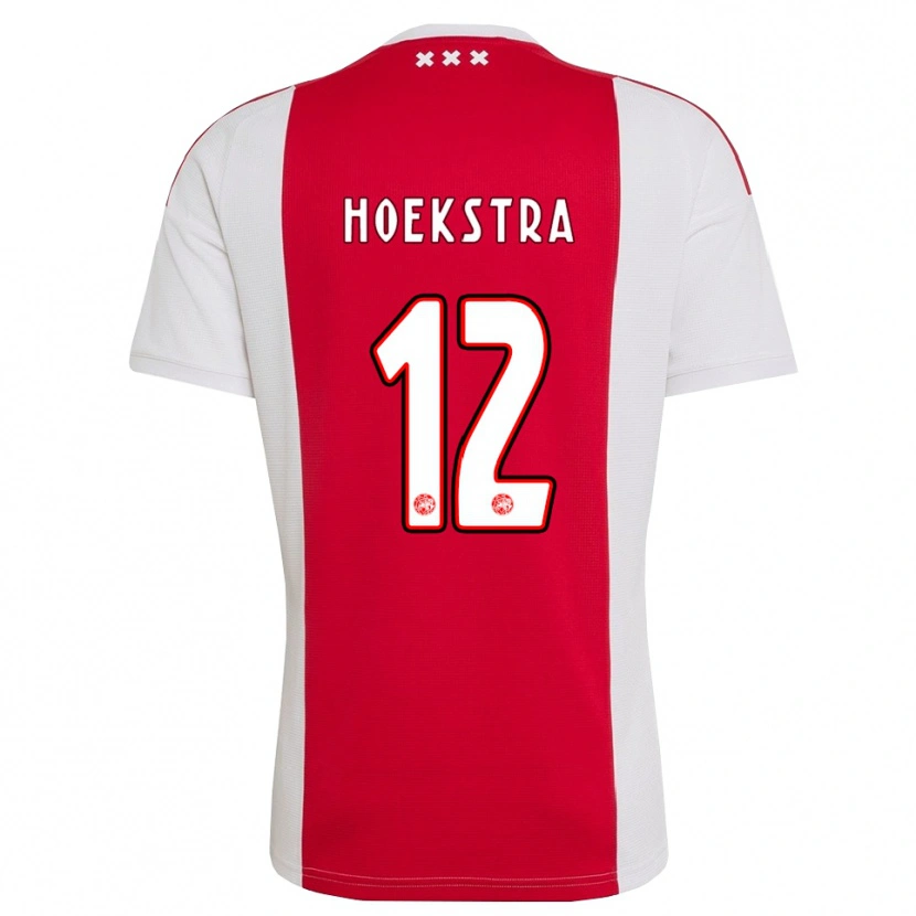 Danxen Kvinnor Isabelle Hoekstra #12 Röd Vit Gul Hemmatröja Matchtröjor 2026/27 Tröjor T-Tröja