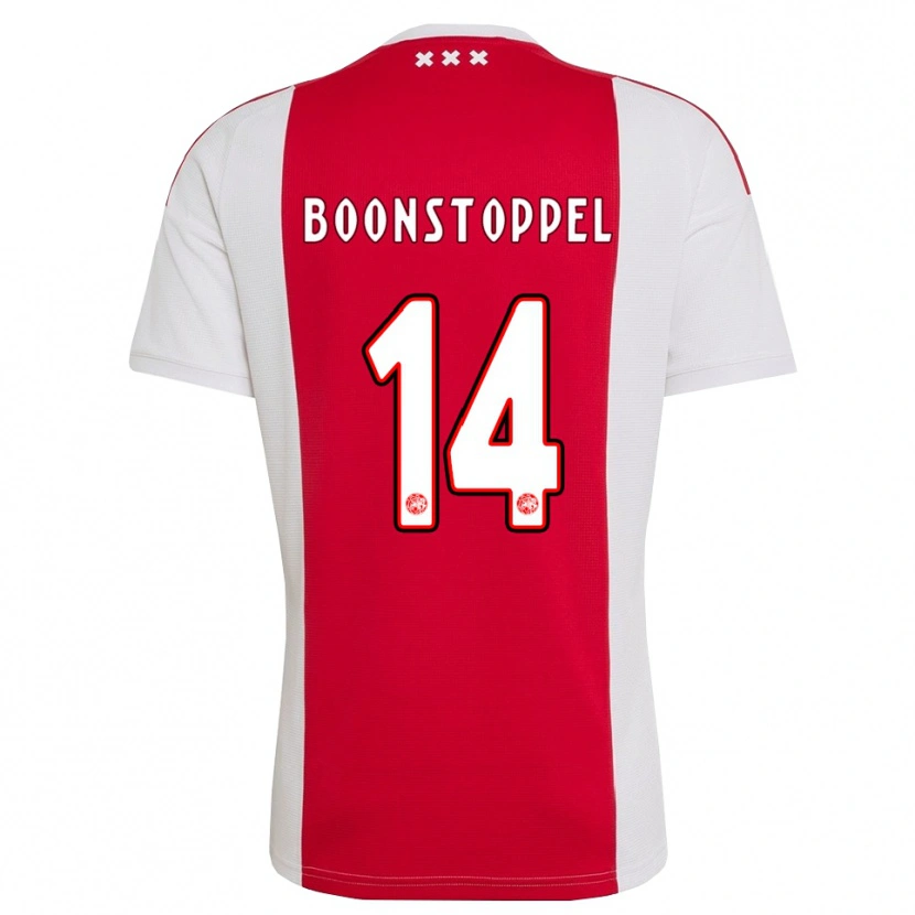 Danxen Kvinnor Jesse Boonstoppel #14 Röd Vit Gul Hemmatröja Matchtröjor 2026/27 Tröjor T-Tröja