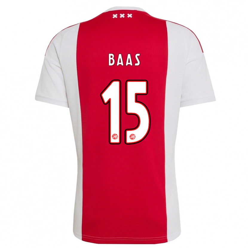 Danxen Kvinnor Youri Baas #15 Röd Vit Gul Hemmatröja Matchtröjor 2026/27 Tröjor T-Tröja