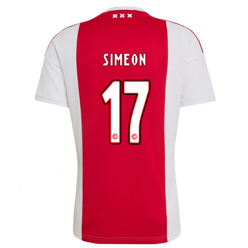 Danxen Kvinnor Jeshurun Simeon #17 Röd Vit Gul Hemmatröja Matchtröjor 2026/27 Tröjor T-Tröja