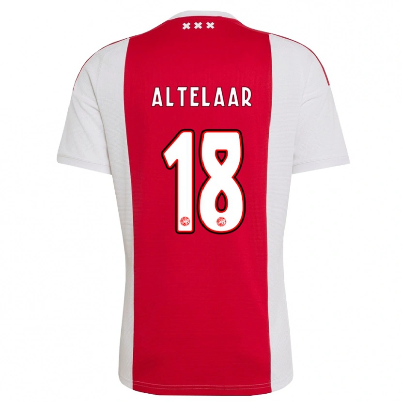 Danxen Kvinnor Jamie Altelaar #18 Röd Vit Gul Hemmatröja Matchtröjor 2026/27 Tröjor T-Tröja