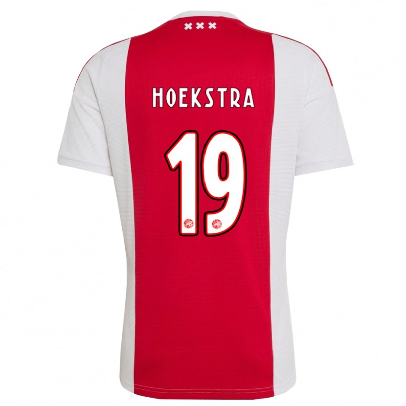 Danxen Kvinnor Tiny Hoekstra #19 Röd Vit Gul Hemmatröja Matchtröjor 2026/27 Tröjor T-Tröja