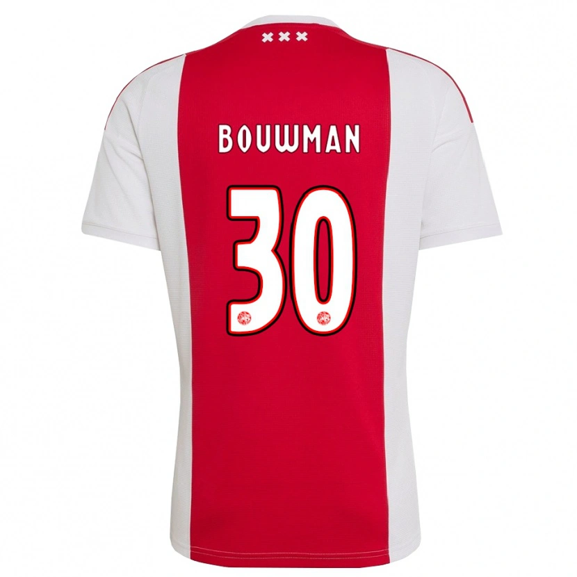 Danxen Kvinnor Aaron Bouwman #30 Röd Vit Gul Hemmatröja Matchtröjor 2026/27 Tröjor T-Tröja