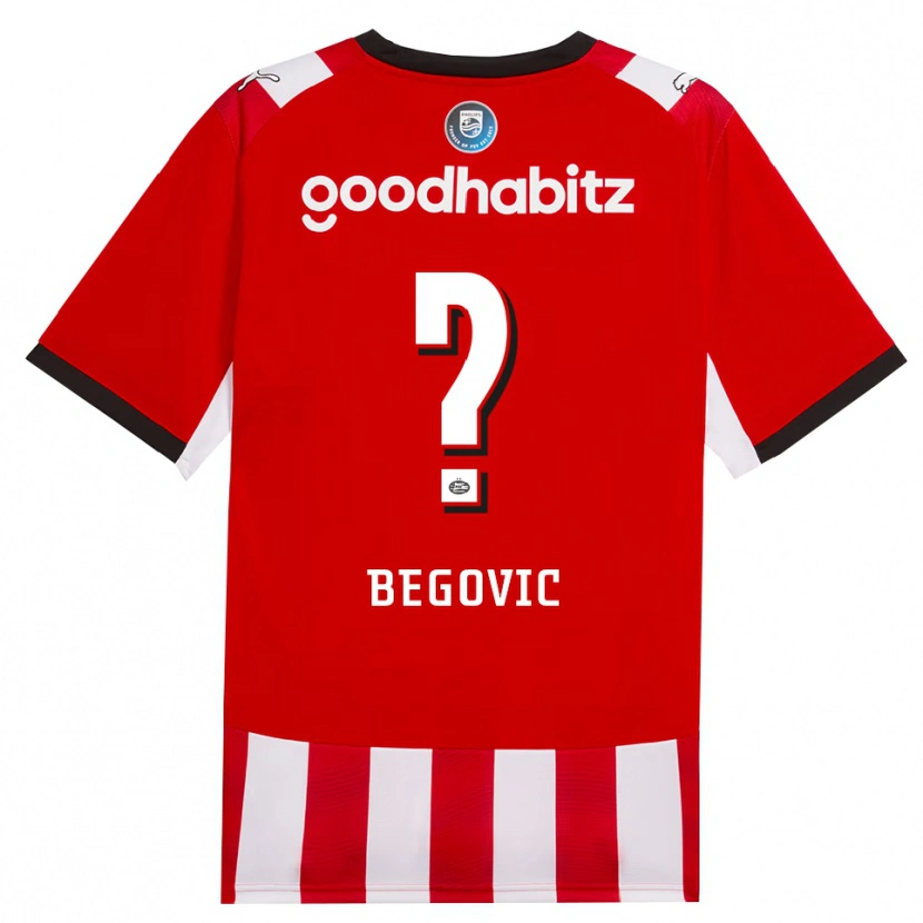 Danxen Kvinnor Haris Begovic #0 Röd Vit Svart Hemmatröja Matchtröjor 2026/27 Tröjor T-Tröja