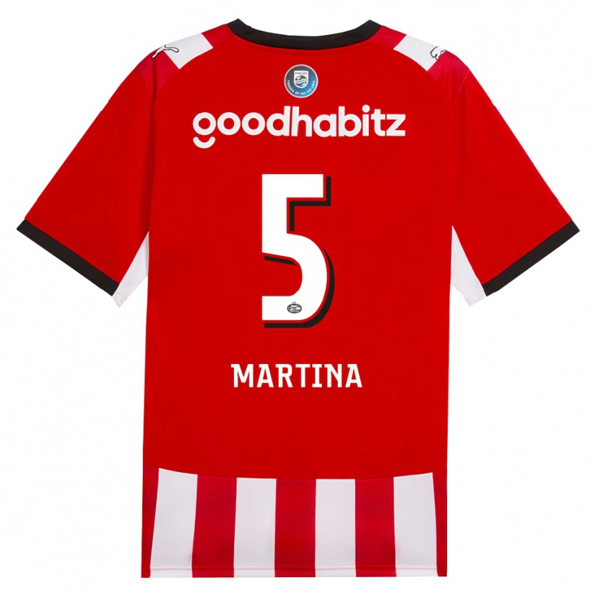 Danxen Kvinnor Jorvimar Martina #5 Röd Vit Svart Hemmatröja Matchtröjor 2026/27 Tröjor T-Tröja
