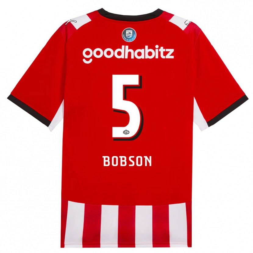 Danxen Kvinnor Ersien Bobson #5 Röd Vit Svart Hemmatröja Matchtröjor 2026/27 Tröjor T-Tröja